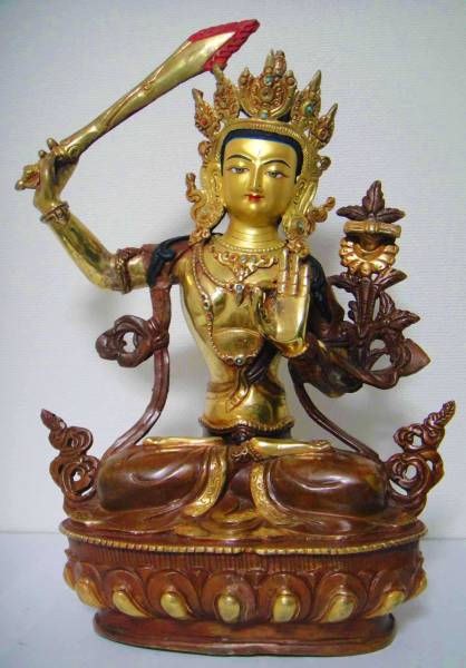 ◆文殊菩薩（マンジュシュリー）像◆仏教 チベット