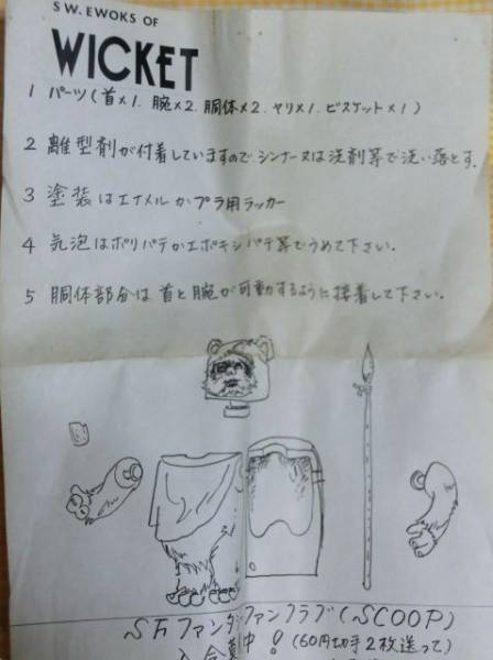 ウィケット イウォーク レジンキット スターウォーズ ジェダイ昔