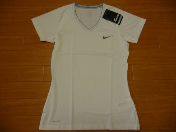 45%off- новый товар * Nike PRO DRI стрейч одежда * женщина M/ белый 