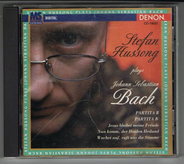 中古CD シュテファン・フッソング プレイズ・バッハ 輸入盤 パルティータ BWV 659 828 147 826 140_画像1