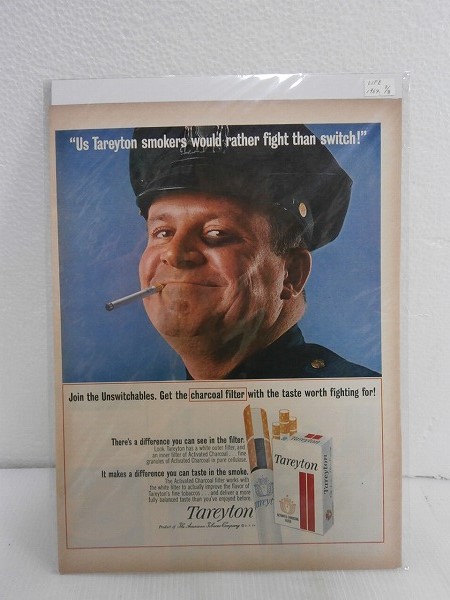 1964 год  июль 31 день Америка     журнал   реклама  【Tareyton】 табак 　LIFE...　