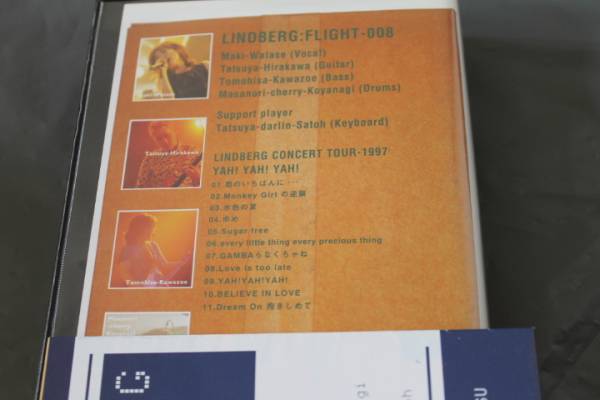 リンドバーグ/FLIGHT-008 中古VHSビデオテープ LINDBERG 渡瀬マキ_画像2