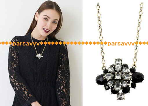  new goods paper tag attaching * L'Est Rose * antique style flower biju- motif necklace black 