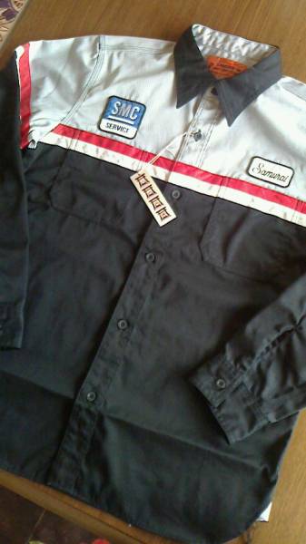 送料込 SALE!★サムライジーンズ SMTC15-KL 長袖ワークシャツ ブラック XL