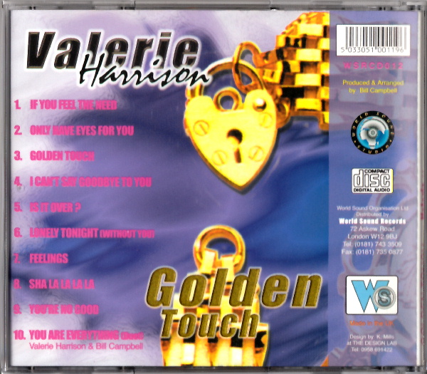 激レア VALERIE HARRISON - GOLDEN TOUCH '98 Prod. BILL CAMPBELL ラヴァーズ・ロック LOVERS ROCK REGGAE_画像2