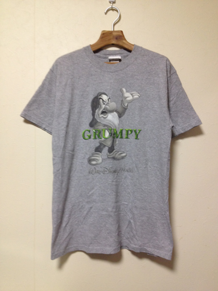 [即決古着]WALT Disney World/ウォルトディズニーワールド/GRUMPY/グランピー/七人の小人/白雪姫/Tシャツ/半袖/ヘザーグレー/M_画像1