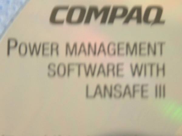 Стоимость доставки от 120 иен CDQ08: Программное обеспечение Compaq для управления питанием COMPAQ только с LAN SAFE III CD