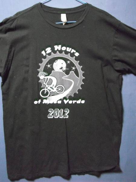 ⑤ USA古着サイズL 前後12 HoursMesa Verde 2012黒色半袖Tシャツ_画像1