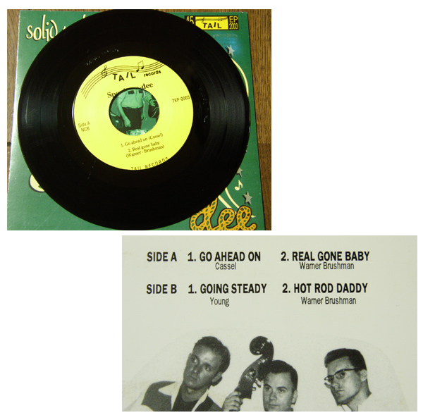 EP/ SPO-DEE-O-DEE - GO AHEAD ON - REAL GONE BABY - GOING STEADY - HOT ROD DADDY / ロカビリー,WILD,45rpm,モダン,SOLID TAIL WAILERS_画像3