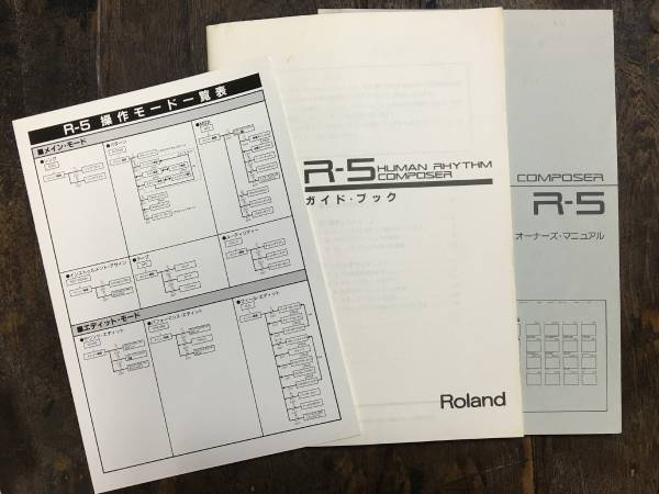 Roland Roland R-5 PCM rhythm machine manual 