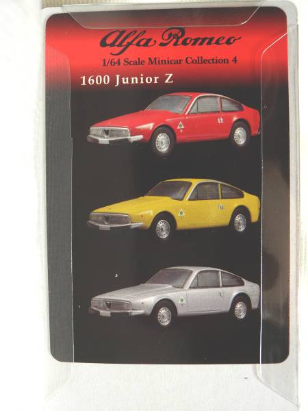 1/64 Kyosho Alpha Romeo minicar collection 4 1600JuniorZ red 