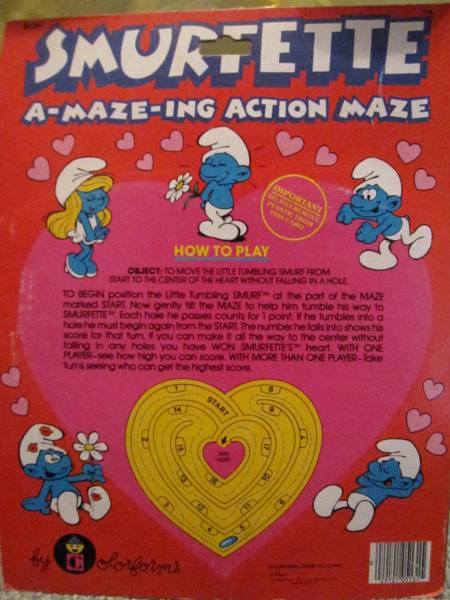 ハートスマーフSMURF小人ファンタジーアニメ映畫キノコ アンティーク 青い妖精 オモチャフィギュア80sビンテージゲームキノコ昭和レトロ