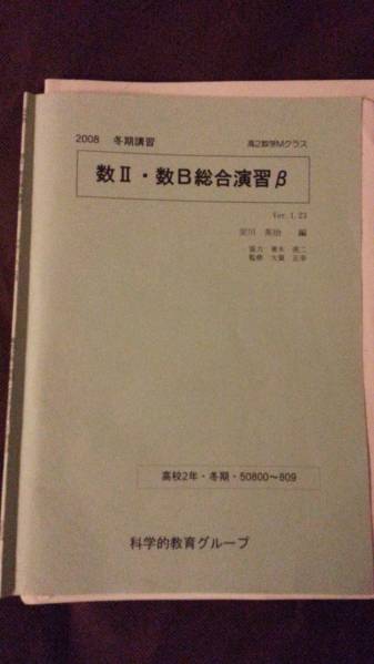 テキスト○SEG○数学Ⅱ・数B総合演習β○解説東大京大 河合塾　駿台　鉄緑会　Z会　東進