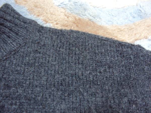 ＊東京購入ファッション無地グレイ羊毛込長袖羽織りカーデトップスＭサイズ_画像2