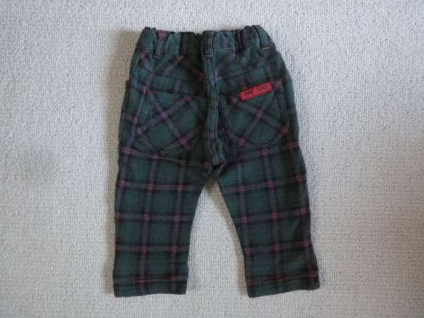 JUNK STORE 80 thin * green zipper pattern pants man and woman use 