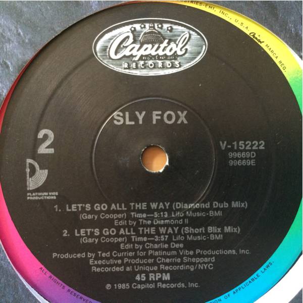 12' Sly Fox-Let's go all the way_画像2