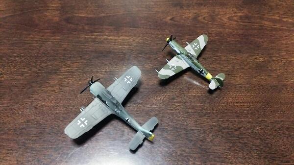 ガチャガチャ Fw-190 Me-109