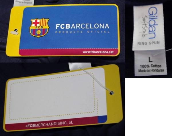 Barcelona 2Pack Crest T-Shirts L UK輸入品 バルセロナ_画像3