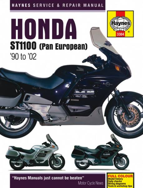 Honda（ホンダ） ST1100 パン・ヨーロピアン 1990-2002年 英語版 整備解説書_表紙、本文は英語表記、272ページ