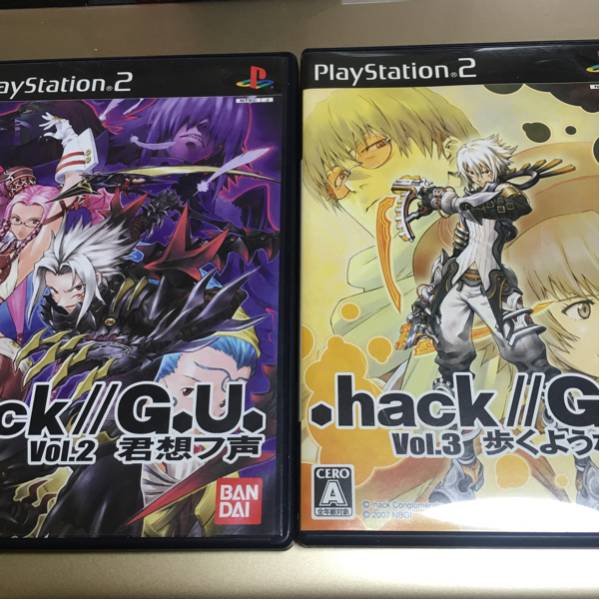 流星価格！PS2 .hack G U vol 2 3 2枚セット バンダイ。_画像1