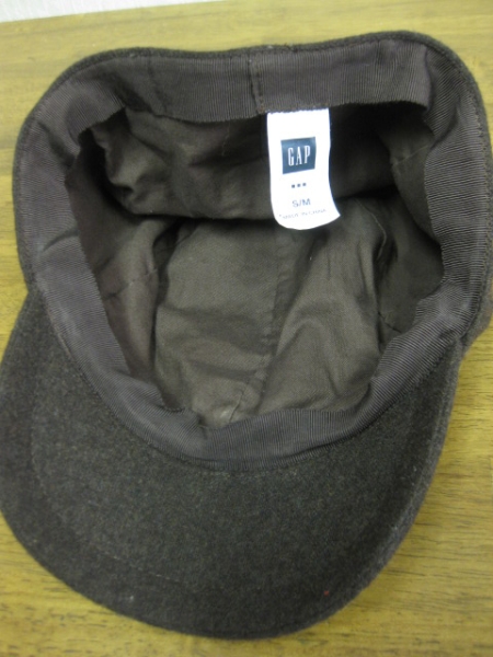 GAP RECYCLED WOOLCAP 茶 S/M USED ギャップ ウールキャップ