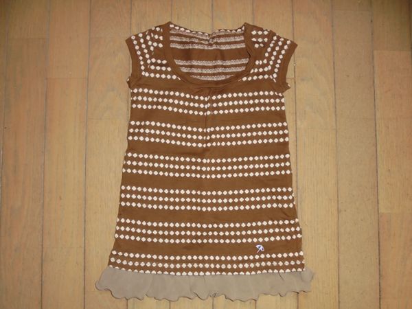 美品★アーノルドパーマー、レナウン★茶色水玉ワンピース★90