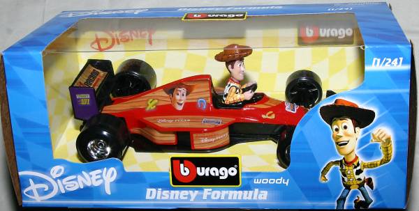  BBurago 1/24 Disney Formula Toy Story woody Bburago Toy Story Woody F1