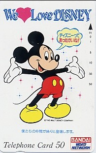 ★ミッキーマウスのテレカ★_画像1
