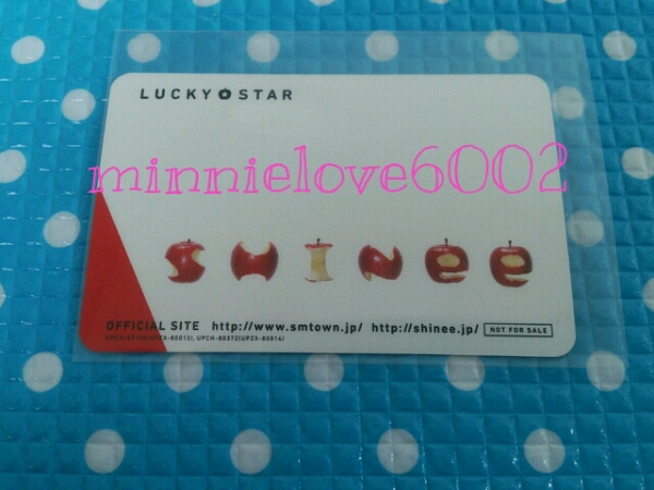 SHINee★L(fēng)UCKY STAR★封入 トレカ★全員 5人 集合 オニュ オンユ テミン ジョンヒョン KEY キー ミノ ミンホ