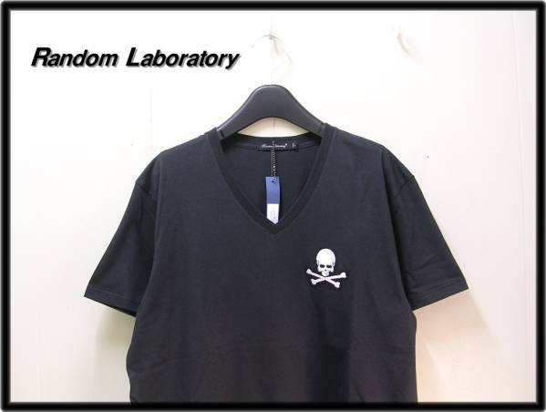 L 黒【Random Laboratory ランダムラボラトリー スカルTシャツ】_画像1