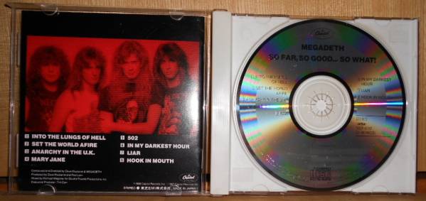 国内盤 帯付 megadeth so far, so good…so what! メガデス_画像2