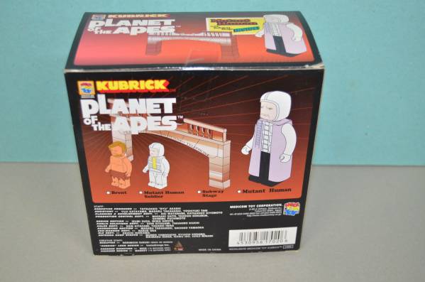 * retro KUBRICK Planet of the Apes Mutant Human with Subway Stage