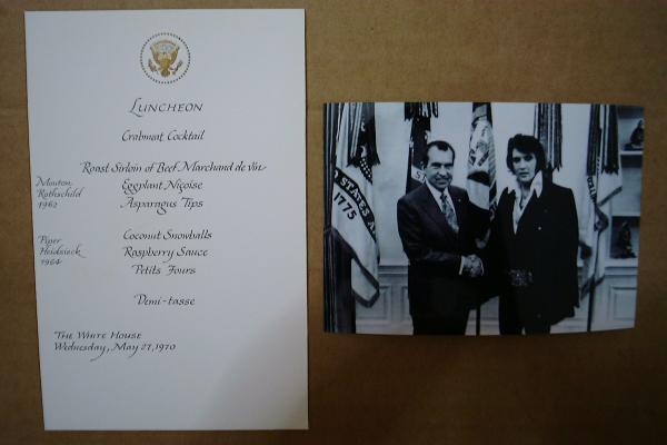ホワイトハウスのメニュー　ニクソン大統領