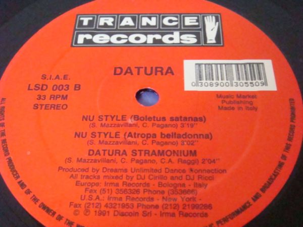 12★DATURA/Nu Style(ITALO/House/初期トランス/格好良!!!)_画像3