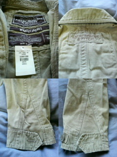 アバクロ Wakely Jacket メンズ Ｓ 袖丈６１cmに修理済