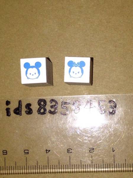 つむつむ ツムツム チェックスタンプ ミッキー ミニー はんこ