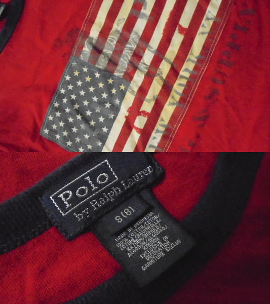 Polo RalphLauren Polo Ralph Lauren звезда статья флаг T большой po колено 