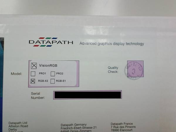 ★新品?レア★DATAPATH VisionRGB Ｘ２ DVIキャプチャーカード