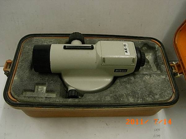 110709測量☆NIKON☆ニコン(自動)オートレベルAE-5 測定器 110709測量☆NIKON☆ニコン(自動)オートレベルAE-5 測定器