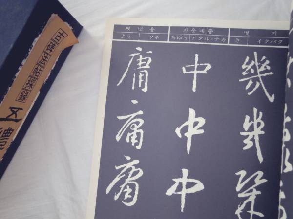 0020205 古碑法帖採録 五軆千字文 禹哉永 友一出版社 1981 韓国