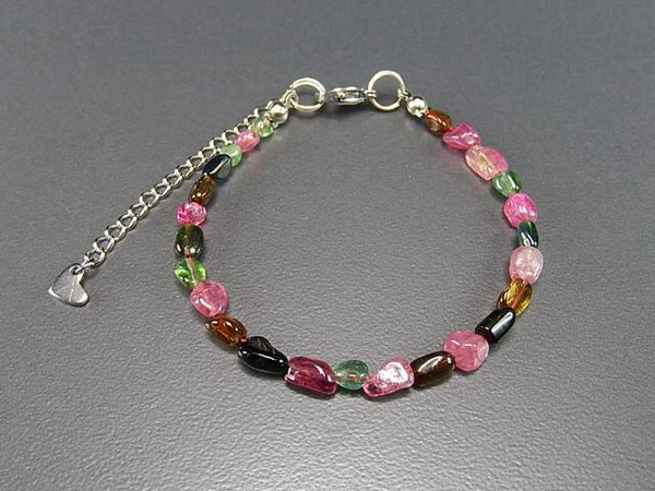  many . natural stone good quality transparency equipped tourmaline tongue bru wire bracele 