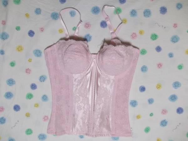 定形外OK　ロングブラジャー　30000円　C75　ピンク　日本製
