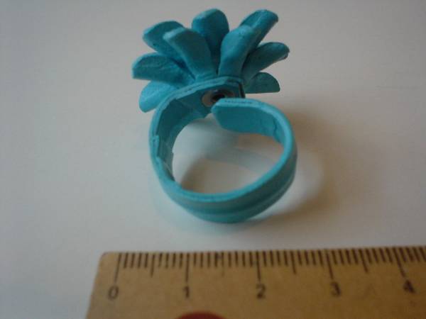  new goods & prompt decision! flower leather ring d