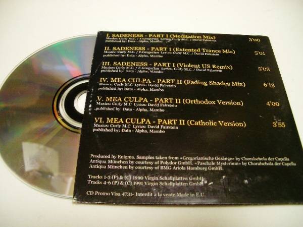 紙ジャケCD ENIGM(エニグマ) 「MCMXC a.D.」US Promo盤_画像2