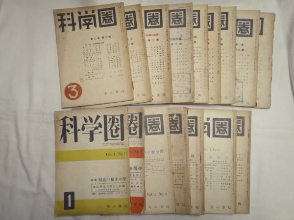 0019346 科学圏 16冊 昭22-24 青山書院_画像3