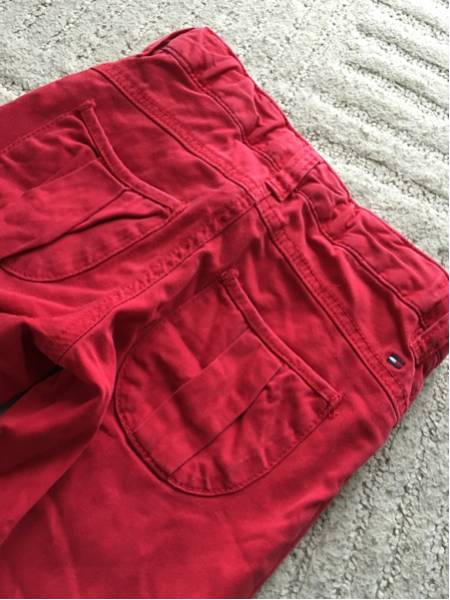 送無【tommy／トミー】4T 95cm 赤パンツ ズボン ウエスト調節可　トミーフィルガー_画像3