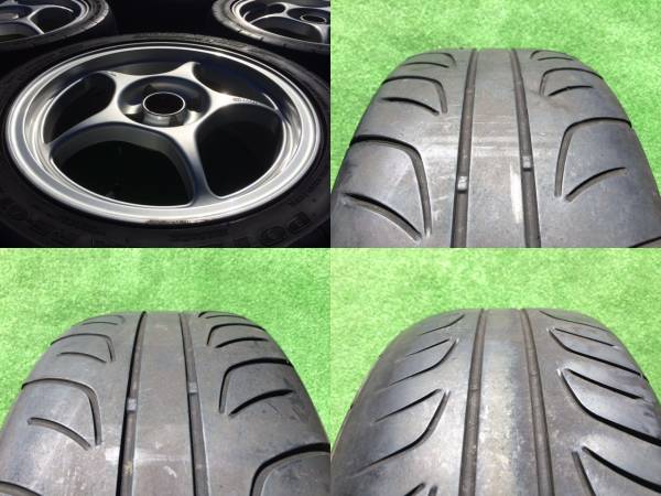 【F3019N】ENKEI RP-01？ 6.5J+45 ★PCD100-4穴★ 205/45R16_画像3