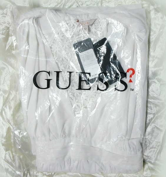 GUESS SL TWISTED TANK DRESS ワンピース コットンシルクドレス 正規ブランド品 ゲス タグ付新品 現物写真あり 即決　_ブランドの袋に畳んで入っています