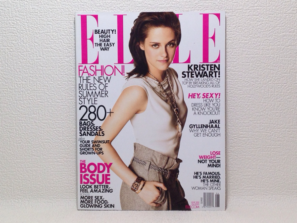 洋雑誌 ELLE US No.298 6.2010 Kristen Stewart 送料180円/e1 ①