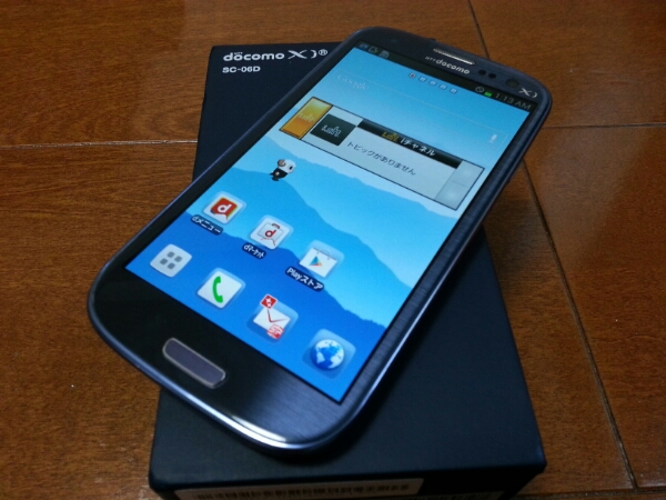 即落/即発!!超美品 SC-06D Galaxy S3 ブルー_画像2